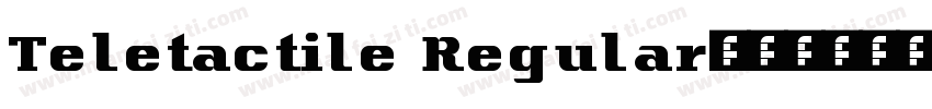 Teletactile Regular字体转换